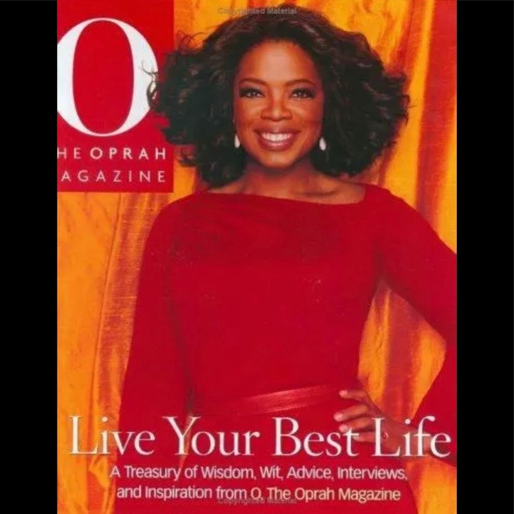 Oprah’s Live your best life hardback book